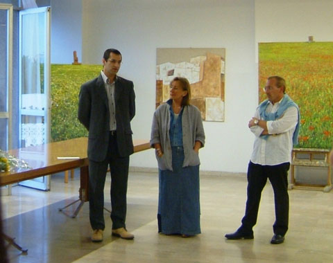 Inaugurazione mostra Arluno - Sery con sindaco e assessore alla cultura